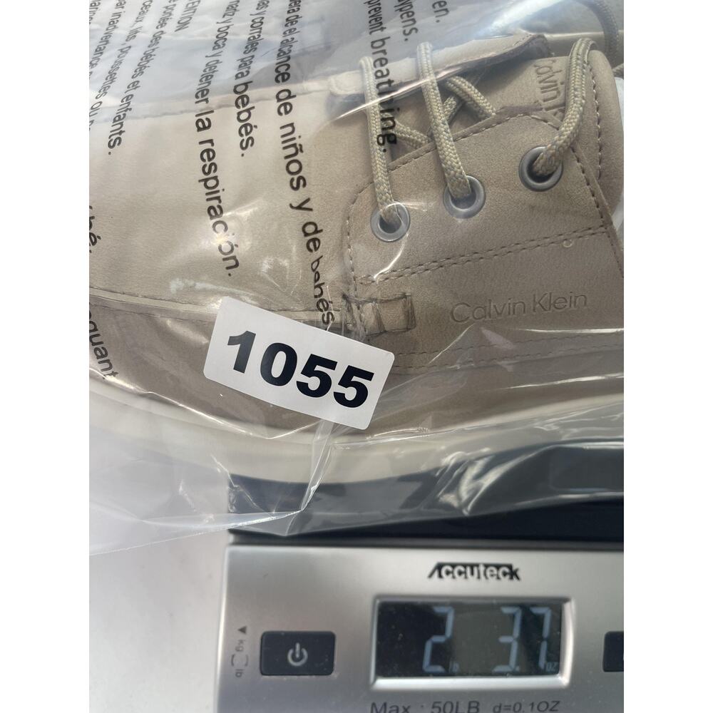 Calvin Klein Shoes Mens Size 10 Beige Boat Shoe Sneakers Casual Comfort - Picture 15 of 16